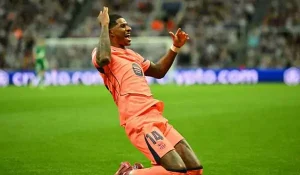راشفورد يعادل أرقام ميسي في فوز برشلونة على نيوكاسل في دوري أبطال أوروبا