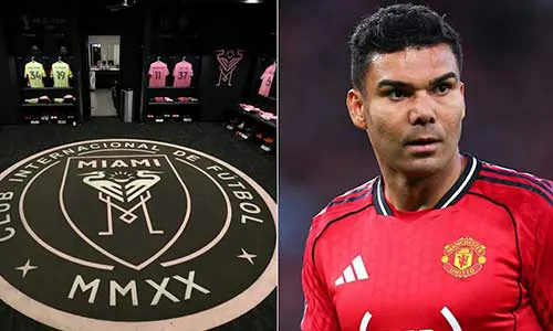 كيف يمكن أن يصطف إنتر ميامي في حال التعاقد مع كاسيميرو من مانشستر يونايتد